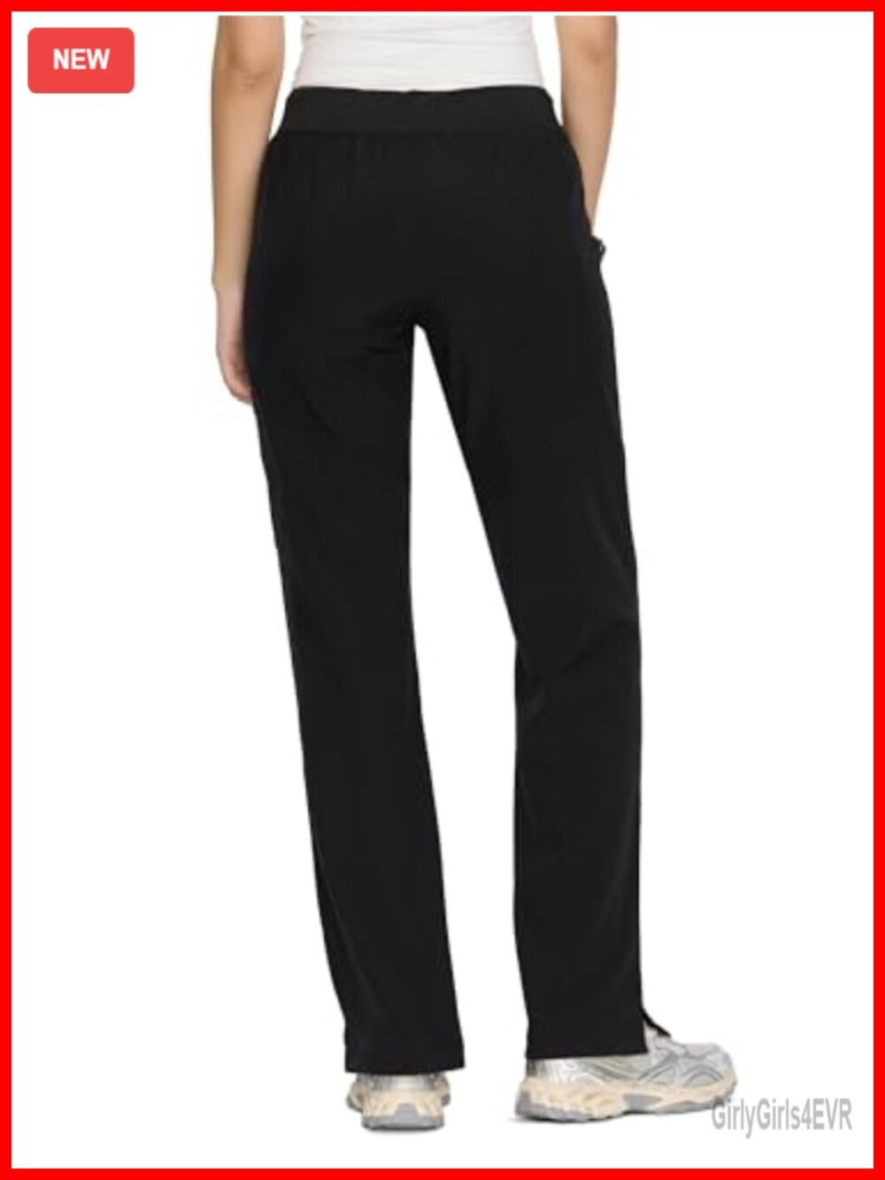 Women's Scrub Pants Straight Leg Drawstring Mid Rise - Picture 3 of 6